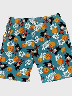 Sz.2X*Dragon Ball Z*Character-Print Sleep Shorts--Drawstring/Elastic Waist